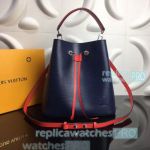Top Clone L---V Noé Monogram Blue Epo Leather Women's handbag